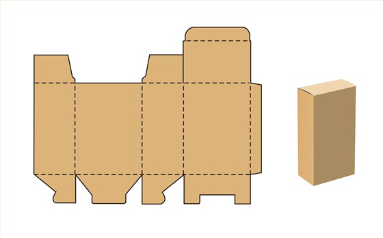 管式包装盒盒型图